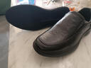 普步仕品牌真皮皮鞋男2026手抓紋牛皮透氣防滑一腳蹬休閑鞋懶人駕車(chē)鞋男 黑色(四季款) 41 (標準皮鞋正碼) 曬單實(shí)拍圖