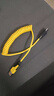 車(chē)載伸縮彈簧65W充電線(xiàn)四合一數據線(xiàn)適用華為蘋(píng)果16iPhone快充線(xiàn) 車(chē)載彈簧線(xiàn)（黃色）-1條裝 曬單實(shí)拍圖