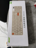 宏碁（acer）無(wú)線(xiàn)鍵盤(pán)鼠標套裝藍牙雙模臺式電腦筆記本用靜音辦公商務(wù)可充電長(cháng)續航機械手感適用于Mac平板手機 藍白-單鍵盤(pán)【電量顯示屏+2.4G無(wú)線(xiàn)+藍牙】 曬單實(shí)拍圖