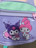 庫洛米書(shū)包女孩寶寶幼兒園3-6歲雙肩包卡通兒童輕便護脊背包9558 紫色+掛件 曬單實(shí)拍圖