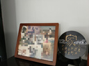彩糖塘中式實(shí)木相框掛墻復古懷舊老照片組合拼裝裱擺臺沖洗相片展示框架 深胡桃色【有機玻璃+背板】 12寸【可放25.4*30.2】擺掛兩用 曬單實(shí)拍圖