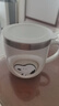 史努比（SNOOPY）兒童牛奶水杯寶寶家用幼兒園防摔不銹鋼單柄學(xué)飲小口杯260ml 白 曬單實(shí)拍圖
