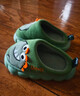 豬爸爸兒童拖棉鞋秋冬季室內男童親子女童可愛(ài)家居保暖寶寶棉拖綠色210 曬單實(shí)拍圖
