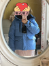 波司登（BOSIDENG）25年新款90絨鵝絨極寒羽絨服女款商場(chǎng)熱賣(mài)同款連帽外套B250242402 【店長(cháng)推薦】光影藍5A38 -顯膚色 S 160/84A 體重約100-110斤 曬單實(shí)拍圖