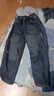男童一體絨牛仔褲童裝兒童洋氣加厚老爹就中大童春秋冬季休閑長(cháng)褲 803902（一體絨） 160 建議身高155-165 曬單實(shí)拍圖