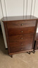 一具一家美式斗柜核桃木全實(shí)木客廳小立柜臥室床尾柜儲物柜家具 五斗柜胡桃色 曬單實(shí)拍圖