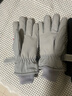 滑雪手套男女秋冬季防風(fēng)防水戶(hù)外騎行摩托車(chē)加絨加厚保暖分指手套 滑雪直指手套中圓標【女士】灰白色 曬單實(shí)拍圖