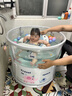 兒童泡澡童嬰兒游泳桶寶寶洗澡桶可折疊家用新生兒游泳池浴桶 IUU同款【超大號70cm一體支架透明可視】萌萌象浴桶 基礎款（坐墊+排水） 曬單實(shí)拍圖