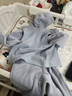 DOMIAMIA嬰兒衣服中大童搖粒絨保暖連體衣爬服爬行服 【入冬加厚款】霧藍灰（推薦5-10℃） 90cm 曬單實(shí)拍圖