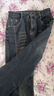 燠陽(yáng)毛邊開(kāi)叉微喇牛仔褲女春秋大碼胖mm高腰顯瘦遮胯彈力小個(gè)子喇叭褲 水泥灰 2XL 【128-138斤】 曬單實(shí)拍圖
