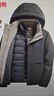 鴨鴨（YAYA）一衣三穿可拆連帽羽絨服男士冬季新款中青年加厚短款外套新年衣服 曬單實(shí)拍圖