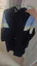 尚靜抽褶收腰連帽衛衣裙秋季款時(shí)尚拼色長(cháng)袖連衣裙女 曬單實(shí)拍圖