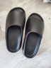 稻草人椰子拖鞋男女抗菌踩屎感居家用室內戶(hù)外穿特大碼防滑涼拖黑 40-41 曬單實(shí)拍圖
