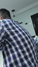 納維凱爾意大利小帆船男25秋新款全棉長(cháng)袖襯衫復古格子襯衣1333075503 曬單實(shí)拍圖