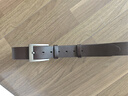 回力皮帶男士針扣式牛皮腰帶加厚純牛皮商務(wù)休閑高檔時(shí)尚實(shí)用牛仔褲帶 啡色款【配打孔工具】 曬單實(shí)拍圖