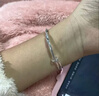 純銀手鐲女莫比烏斯環(huán)S999足銀鐲子實(shí)推拉生日送女朋友禮物 莫比烏斯環(huán)（證書(shū)+禮盒）25 曬單實(shí)拍圖