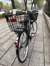 永久自行車(chē)成人通勤車(chē)女式學(xué)生男女士城市單車(chē)實(shí)心胎復古輕便變速載人 高配-黑色【雙層鋁輪+密封中軸】 26寸（適合身高155-175） 曬單實(shí)拍圖