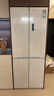 東芝（TOSHIBA）白珍珠450高容全嵌十字四開(kāi)門(mén)60cm超薄零嵌入式自動(dòng)制冰一級能效風(fēng)冷無(wú)霜國家補貼家用電冰箱 GR-RF450WI-PM151熒紗白 曬單實(shí)拍圖