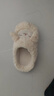 名創(chuàng  )優(yōu)品（MINISO）羊咩咩棉拖鞋女冬季包跟家居室內厚底月子毛毛拖黃色38-39 曬單實(shí)拍圖