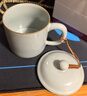 雅瓷女神節禮物汝窯茶杯陶瓷泡茶杯帶蓋辦公杯喝茶喝水禮盒裝養正杯 汝窯養正杯 曬單實(shí)拍圖