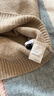 奢汐（Srcr）慵懶風(fēng)寬松羊毛衫女100%羊毛毛衣秋冬厚款復古設計針織打底衫 曬單實(shí)拍圖