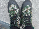 搏峰（BOVFN）高幫膠鞋工作鞋勞保鞋 冬季防滑解放鞋迷彩103棉 44 曬單實(shí)拍圖