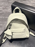 熱風(fēng)戶(hù)外輕便帽檐雙肩包女出游百搭通勤背包簡(jiǎn)約學(xué)生書(shū)包新年禮物 奶油白 曬單實(shí)拍圖