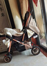 嬰兒推車(chē)0-3歲溜娃神器可坐可躺輕便折疊兒高景觀(guān)寶寶大童嬰幼兒 【至尊橡膠輪】亞麻卡其 曬單實(shí)拍圖