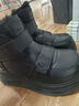 百麗（Belle）厚底增高雪地靴女冬季新款商場(chǎng)同款保暖魔術(shù)貼東北靴E8R1DDD5 黑色 38 曬單實(shí)拍圖