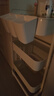 宜家（IKEA）拉斯克家居小推車(chē)三層置物架移動(dòng)茶水桌客廳咖啡桌廚房?jì)ξ锸占{架 白色大號 35*45*77cm 曬單實(shí)拍圖