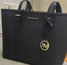 MICHAEL KORS禮物奢侈品MK女包JET SET TRAVEL單肩手提托特包小號黑色 曬單實(shí)拍圖