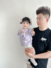 波步（BORBOON B）女童外套春季2026針織開(kāi)衫嬰兒上衣女寶寶薄毛衣春裝公主外出衣服 【紫色】6720 73 曬單實(shí)拍圖