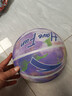 安踏（ANTA）兒童籃球5號青少年幼兒小學(xué)生室內外耐磨橡膠五號藍球 霓虹紫5號 曬單實(shí)拍圖
