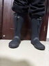 非常行（Jolly Walk）中高筒男士雨靴超輕防水鞋柔軟透氣中長(cháng)筒雨鞋JW912 黑色 43 曬單實(shí)拍圖