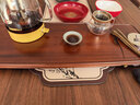 金灶（KAMJOVE）茶盤(pán)托盤(pán)家用現代簡(jiǎn)約小型直排實(shí)木功夫茶具套裝托盤(pán)木茶托茶臺 方舟古花木-單茶盤(pán) 曬單實(shí)拍圖