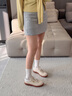愛(ài)步（ECCO）板鞋女 26年新款春季時(shí)尚百搭牛皮輕盈德訓休閑鞋 柔酷11號235803 石灰色/亮白色23580361598 37 （尺碼偏大，建議拍小一碼） 曬單實(shí)拍圖