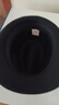 帽子男民國復古新上海灘許文強黃曉明毛呢禮帽子凹造型的爵士帽潮 黑色 57厘米 曬單實(shí)拍圖