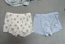 松山棉店兒童奶滑小云褲莫代爾抑菌平角內褲男童-晴空藍140 曬單實(shí)拍圖
