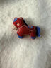 霧添花可愛(ài)紅色布藝小馬胸針女款馬年刺繡搭配毛衣別針配大衣胸花固 紅色布藝小馬胸針  曬單實(shí)拍圖
