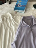 優(yōu)衣庫女裝HEATTECH彈力搖粒絨半拉鏈套頭衫/打底衫479693 01 乳白色 M /160/84A 曬單實(shí)拍圖