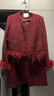 香影新年戰袍紅色小香風(fēng)短外套女2026春季新款裙子氣質(zhì)一整套穿搭 紅色 XL 曬單實(shí)拍圖