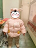 巴拉巴拉童裝兒童羽絨服男女童外套冬裝2025新款嬰兒衣服保暖加厚泡芙羽絨 粉色萌兔60334-白鴨絨 100 （充絨量83g 適合2-3歲） 曬單實(shí)拍圖
