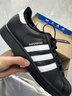 阿迪達斯（adidas）三葉草貝殼頭 Superstar 2黑白撞色logo板鞋JI0079 42碼 曬單實(shí)拍圖