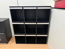 小四實(shí)木書(shū)柜自由組合柜格子柜客廳黑色玄關(guān)柜收納靠墻小邊柜落地斗柜 九格翻門(mén)柜 經(jīng)典黑實(shí)木多層 曬單實(shí)拍圖