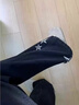 卡圖弛美式高街星星刺繡牛仔褲男秋冬季痞帥顯瘦彎刀褲提檔直筒微喇褲子 黑色 XL 曬單實(shí)拍圖