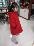 乖妮貓女童冬裝加厚外套女大童紅色毛呢大衣冬季兒童洋氣雙面穿呢大衣冬 圖片色 140 碼 曬單實(shí)拍圖