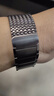 競技者適于華為手表watch4/Pro表帶watch3pro/GT5/GT4/GT3/GT6磁吸鈦金屬不銹鋼手表帶男款高級46/48 鈦灰黑-編織鏈式22mm接口 曬單實(shí)拍圖