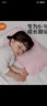 良良（liangliang）兒童枕頭6-12歲學(xué)生枕呵護枕寶寶枕頭苧麻可水洗四季通用 【顆粒分區】6-10歲枕 粉格 單苧麻枕套 曬單實(shí)拍圖