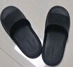 曼多貝爾【抗菌拖鞋】簡(jiǎn)約男拖鞋 輕便軟彈家居浴室涼拖鞋 黑色40-41 曬單實(shí)拍圖