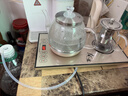 益茶福全自動(dòng)上水電熱水壺底部上水嵌入式電茶爐燒水壺燒水一體機玻璃煮茶壺保溫泡茶壺開(kāi)水壺 1L 保溫玻璃套裝SQ-008金色 曬單實(shí)拍圖